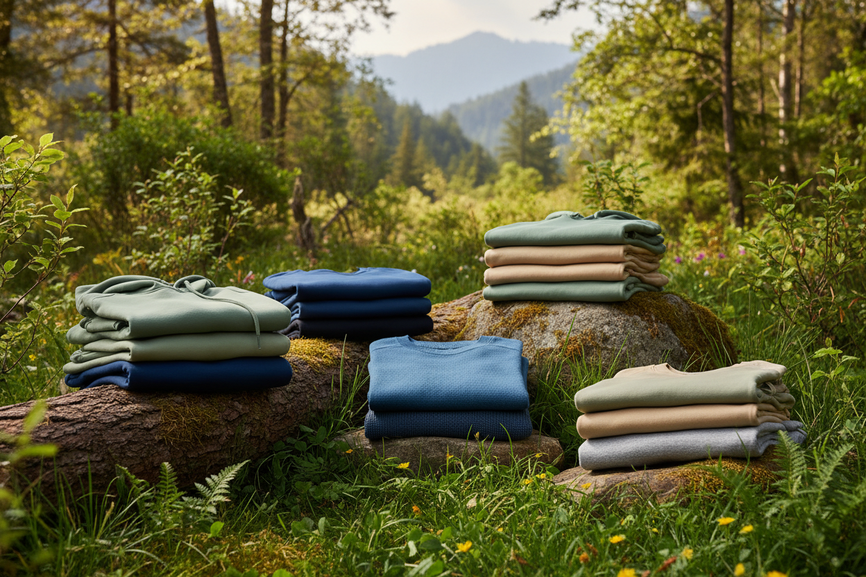 mostrali su uno sfondo diverso, in mezzo alla natura